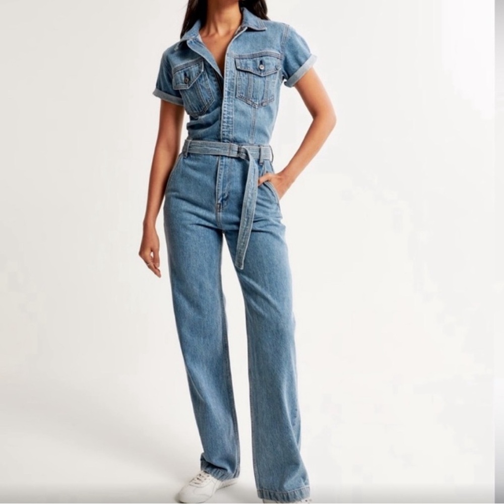 Abercrombie Denim Jumpsuit XXS Tall